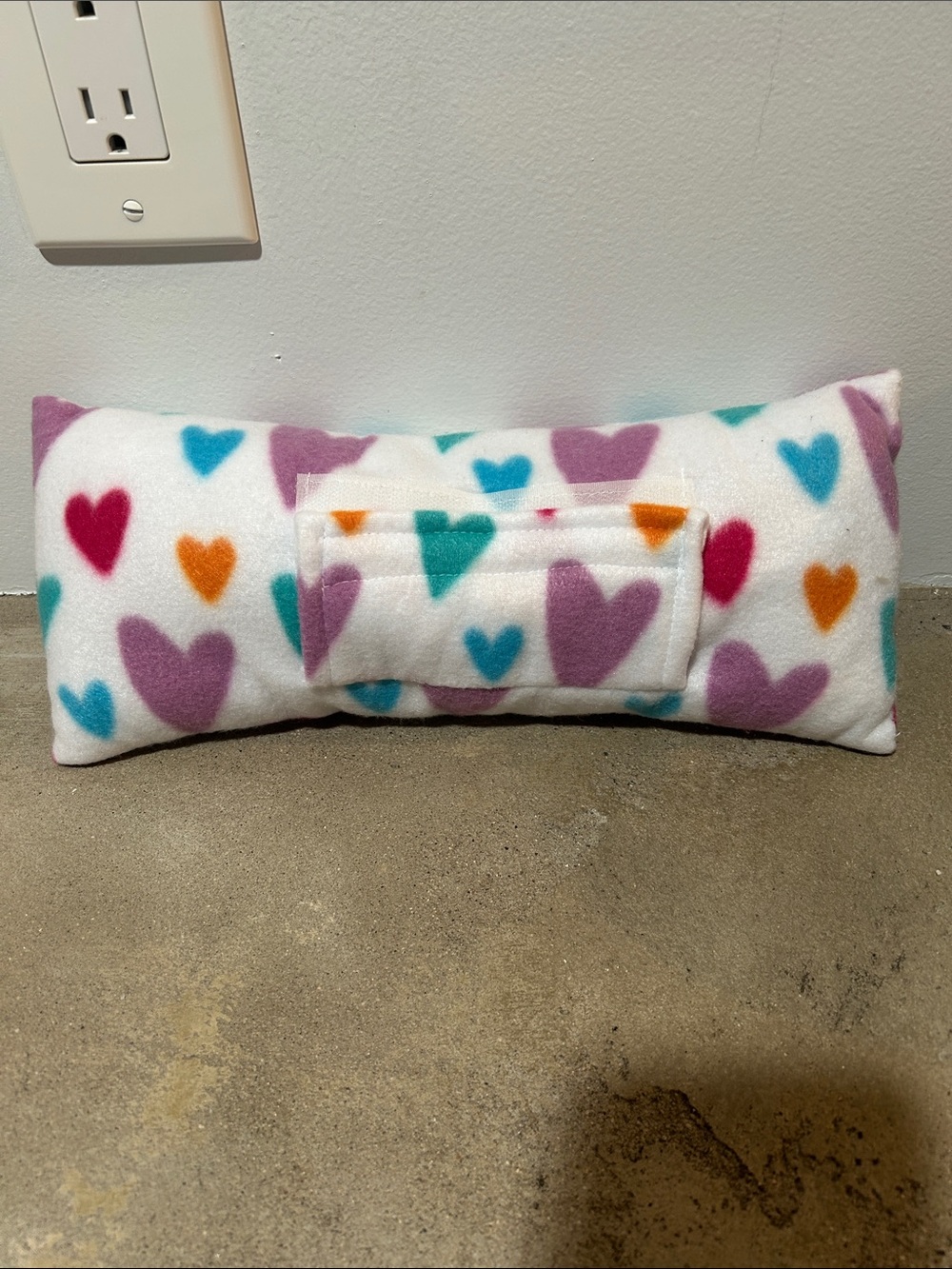 Heart-Print Seatbelt Pillow